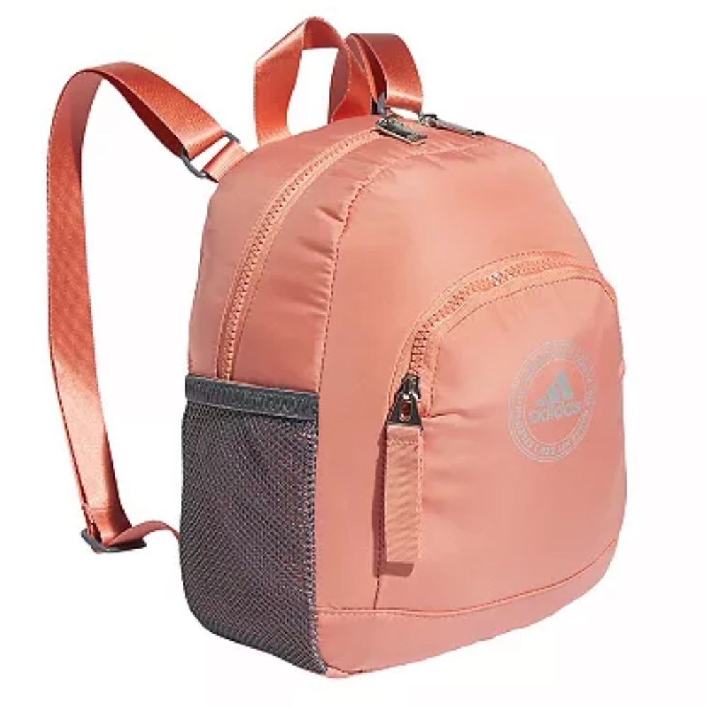 Adidas linear 3 mini backpack wonder clay/silver metallic #5156986